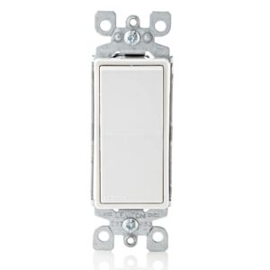 White single-pole switch