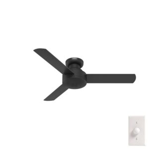 Hunter Presto Low Profile 44 in — Matte Black
