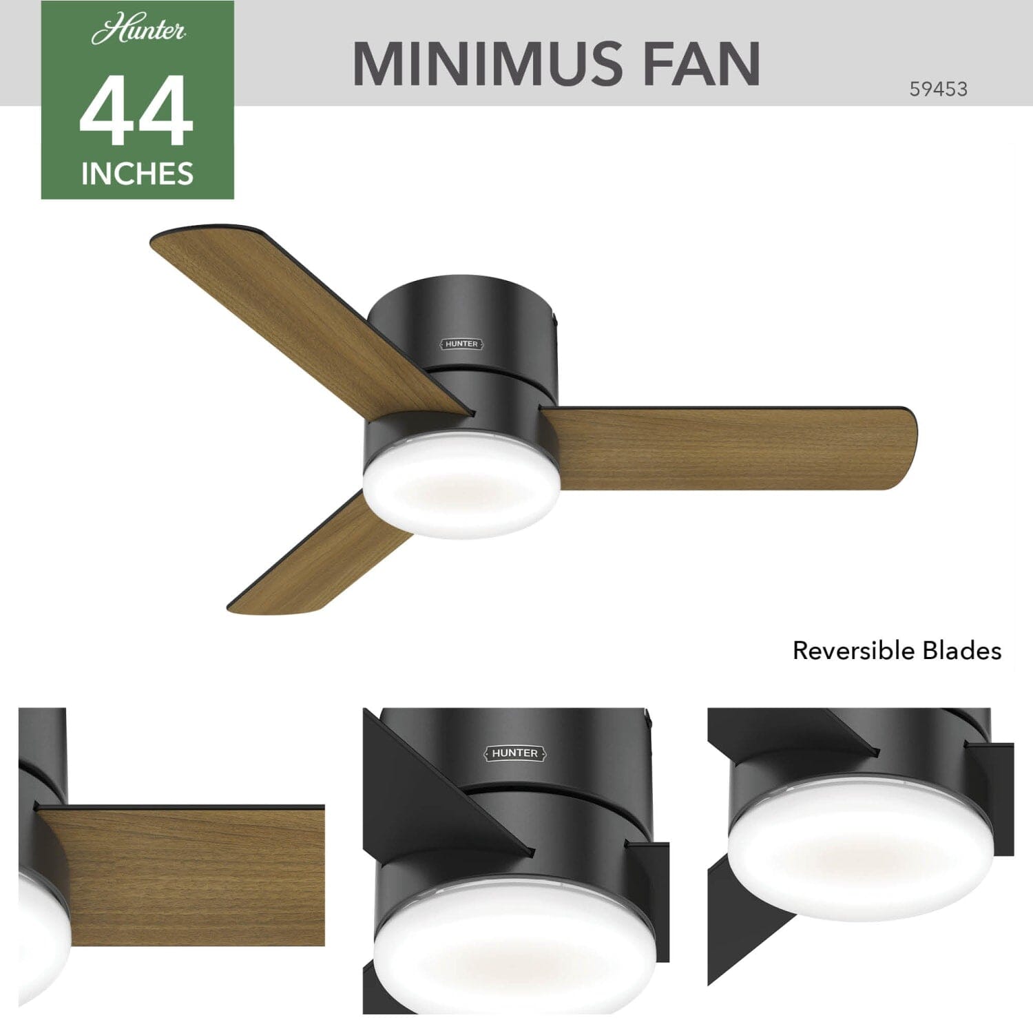 Hunter Minimus Low Profile 44 in — Matte Black - Image 2