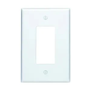 Single-gang decorator wallplate