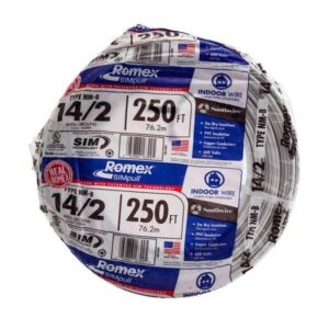 14/2 copper NM-B cable with ground 250 ft